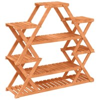 Plantenstandaard 110x25x105 cm massief vurenhout 6