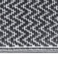 Buitenkleed 140x200 cm polypropeen zwart 3