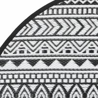 Buitenkleed &Oslash;160 cm polypropeen zwart 4