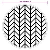 Buitenkleed &Oslash;120 cm polypropeen grijs 6