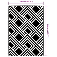 Buitenkleed 140x200 cm polypropeen grijs 6