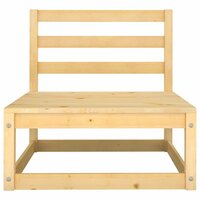 2-delige Loungeset met kussens massief grenenhout 4