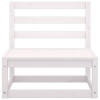 2-delige Loungeset met kussens massief grenenhout wit 4