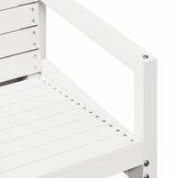 3-delige Loungeset massief grenenhout wit 7