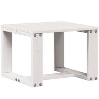 3-delige Loungeset massief grenenhout wit 8