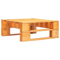 Tuinhocker pallet honingbruin ge&iuml;mpregneerd grenenhout 2