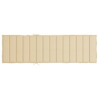 Ligbedkussen 200x50x3 cm oxford stof beige 5
