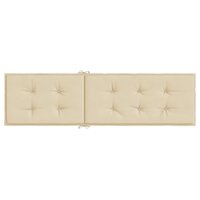 Terrasstoelkussen (75+105)x50x4 cm beige 5