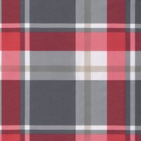 Terrasstoelkussen ruitpatroon (75+105)x50x4 cm rood 8
