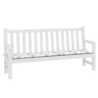 Tuinbankkussen bladpatroon 200x50x3 cm stof 3