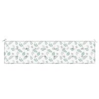 Tuinbankkussen bladpatroon 200x50x3 cm stof 4