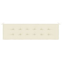 Tuinbankkussen 180x50x3 cm oxford stof cr&egrave;mekleurig 4