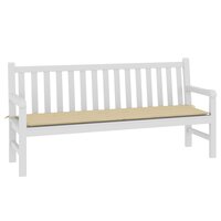 Tuinbankkussen 180x50x3 cm oxford stof beige 3