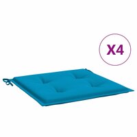 Tuinstoelkussens 4 st 50x50x3 cm oxford stof blauw 2
