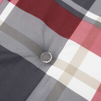 Tuinstoelkussens 4 st 50x50x3 cm oxford stof ruitpatroon rood 6