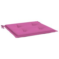 Tuinstoelkussens 2 st 50x50x3 cm stof roze 4