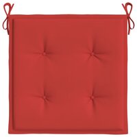 Tuinstoelkussens 2 st 50x50x3 cm stof rood 5