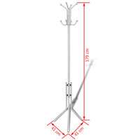 Kapstok metaal wit 4