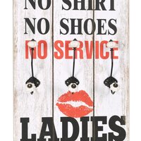 Wandkapstok met 6 haken MEN LADIES 120x40 cm 4