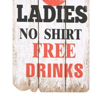 Wandkapstok met 6 haken MEN LADIES 120x40 cm 5