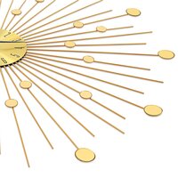 Wandklok 70 cm metaal goudkleurig 5