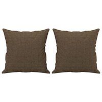 Sierkussens 2 st 40x40 cm stof bruin 2