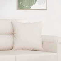 Sierkussens 2 st 40x40 cm microvezelstof beige 5