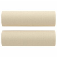 Sierkussens 2 st 15x50 cm stof cr&egrave;mekleurig 2
