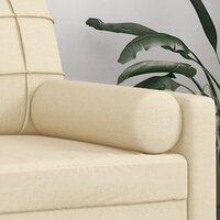 Sierkussens 2 st 15x50 cm stof cr&egrave;mekleurig 5