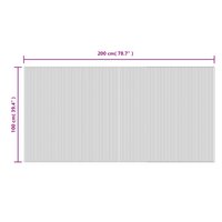 Vloerkleed rechthoekig 100x200 cm bamboe donkerbruin 8