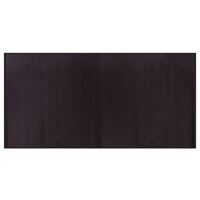 Vloerkleed rechthoekig 100x200 cm bamboe donkerbruin 2