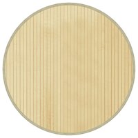 Vloerkleed rond 60 cm bamboe lichtnaturel 2