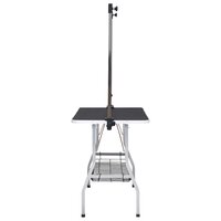 Hondentrimtafel verstelbaar met 2 lussen en opbergschap 4