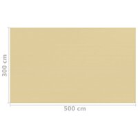 Tenttapijt 300x500 cm beige 4