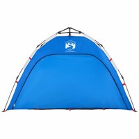 Strandtent 2-persoons waterdicht snelontgrendeling azuurblauw 6