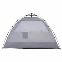 Strandtent 2-persoons waterdicht snelontgrendeling grijs 8