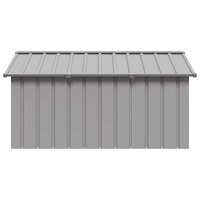 Hondenhok 116,5x153x81,5 cm gegalvaniseerd staal grijs 3