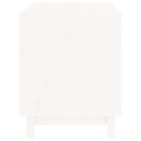 Hondenhok 70x50x62 cm massief grenenhout wit 6