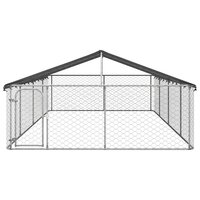 Hondenkennel voor buiten met dak 600x300x150 cm 2