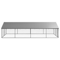 Hondenkennel voor buiten met dak 600x300x150 cm 3
