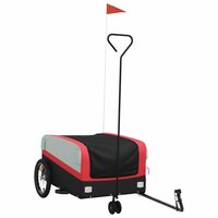 Fietstrailer 45 kg ijzer zwart en rood 2