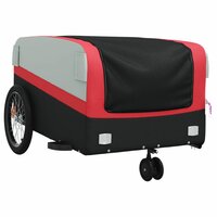Fietstrailer 45 kg ijzer zwart en rood 4