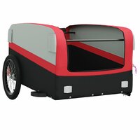 Fietstrailer 45 kg ijzer zwart en rood 5
