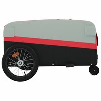 Fietstrailer 45 kg ijzer zwart en rood 7