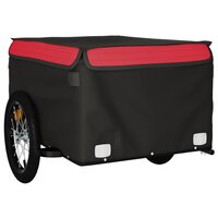 Fietstrailer 45 kg ijzer zwart en rood 4