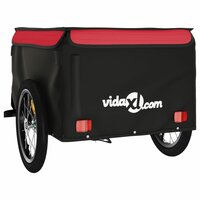 Fietstrailer 45 kg ijzer zwart en rood 7