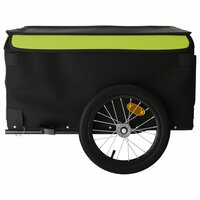 Fietstrailer 45 kg ijzer zwart en groen 6