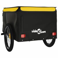 Fietstrailer 45 kg ijzer zwart en geel 8