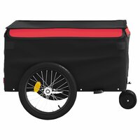 Fietstrailer 30 kg ijzer zwart en rood 7