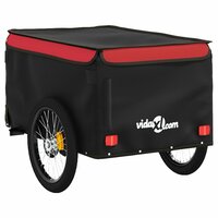 Fietstrailer 30 kg ijzer zwart en rood 8